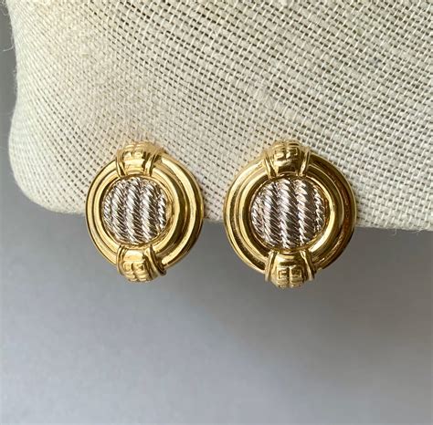 vintage givenchy clip on earrings|givenchy clip on earrings vintage.